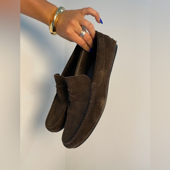 Men’s Tods size 9 Brown Suede Loafers - Picture 13 of 13